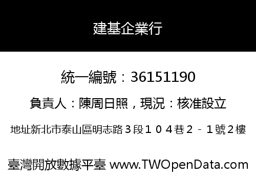 建基企業行