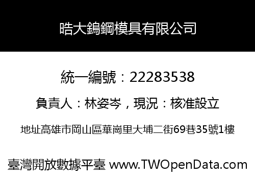 晧大鎢鋼模具有限公司