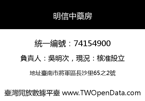 明信中藥房