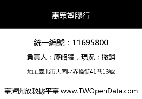 惠眾塑膠行