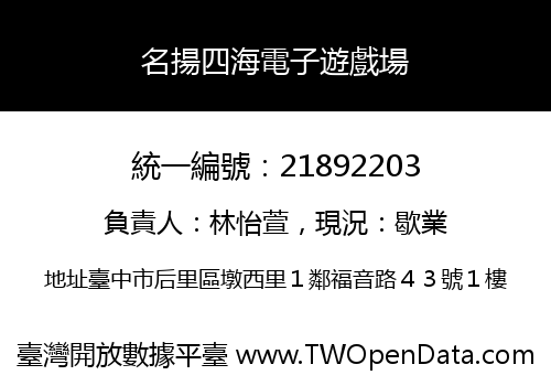 名揚四海電子遊戲場