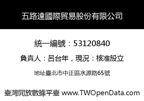 五路達國際貿易股份有限公司