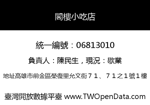 閣樓小吃店