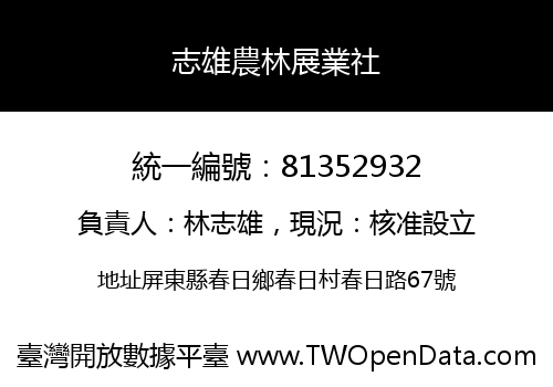 志雄農林展業社