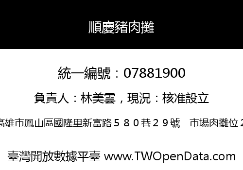 順慶豬肉攤