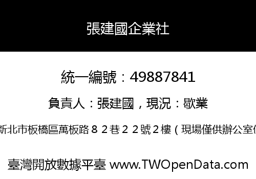 張建國企業社