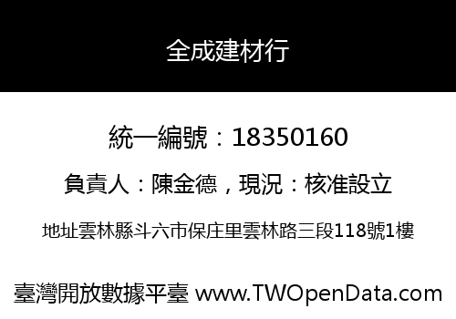 全成建材行