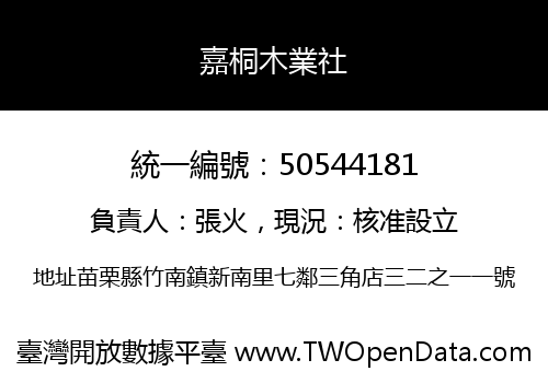 嘉桐木業社