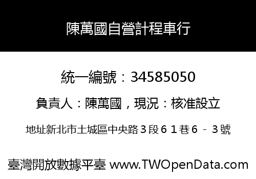 陳萬國自營計程車行