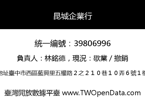 昆城企業行