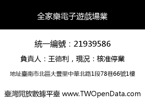 全家樂電子遊戲場業