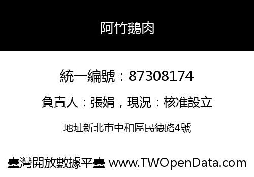 阿竹鵝肉