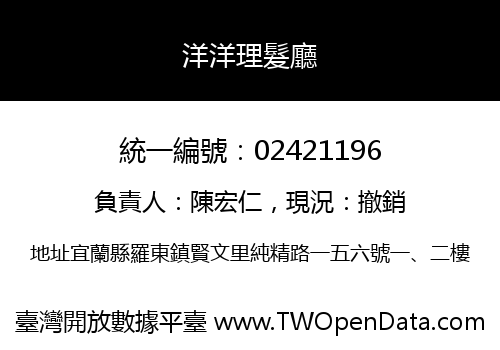 洋洋理髮廳