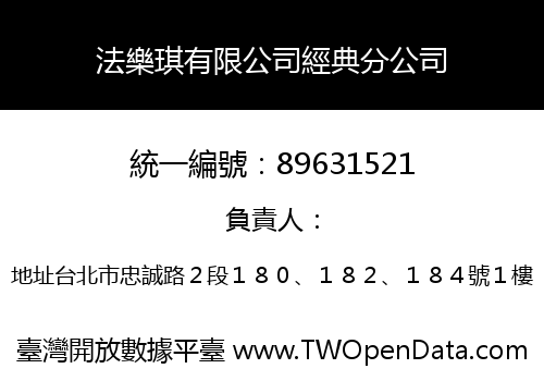法樂琪有限公司經典分公司