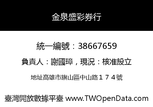 金泉盛彩券行