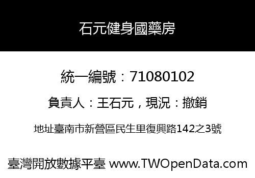 石元健身國藥房