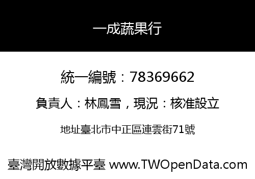 一成蔬果行