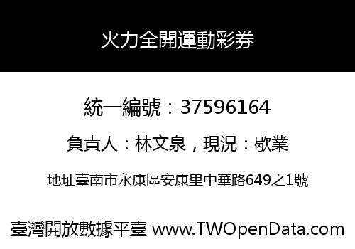 火力全開運動彩券