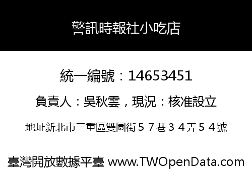 警訊時報社小吃店
