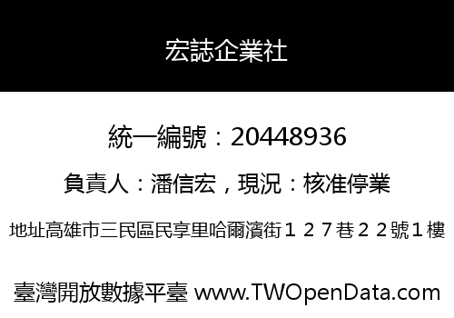 宏誌企業社