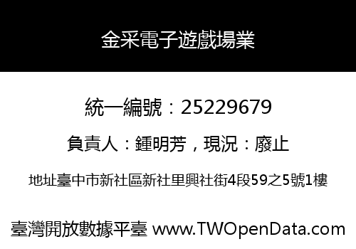 金采電子遊戲場業