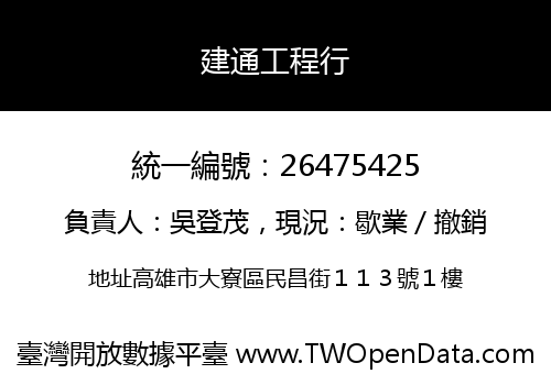 建通工程行
