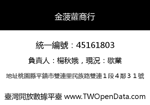 金菠蘿商行