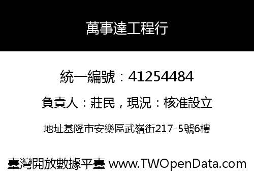 萬事達工程行