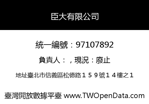 臣大有限公司