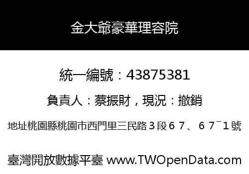 金大爺豪華理容院