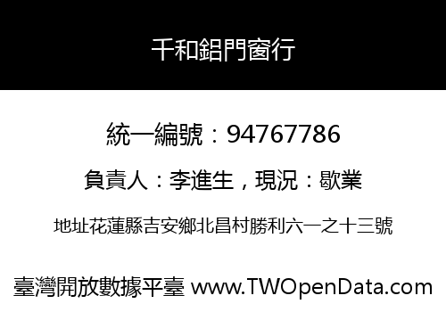 千和鋁門窗行