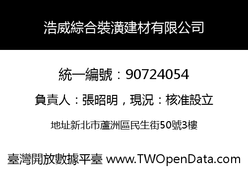 浩威綜合裝潢建材有限公司