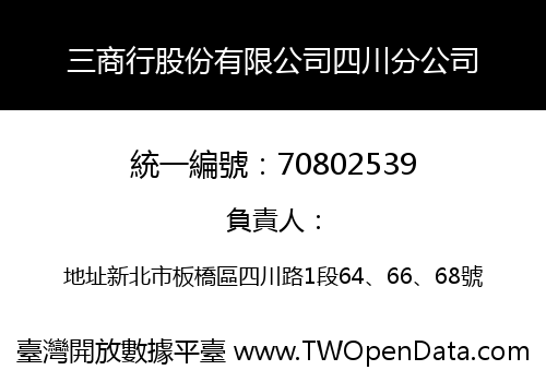 三商行股份有限公司四川分公司
