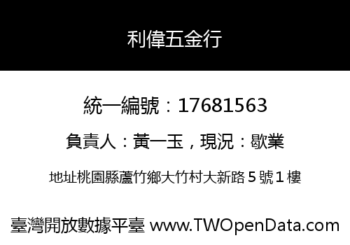 利偉五金行