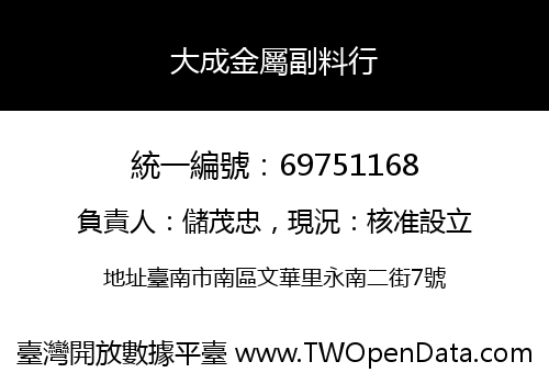 大成金屬副料行