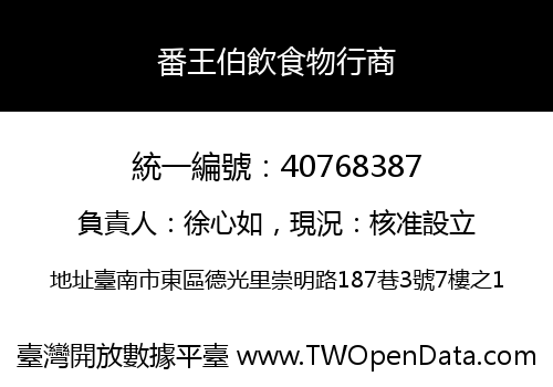 番王伯飲食物行商