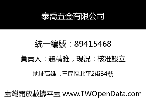 泰喬五金有限公司