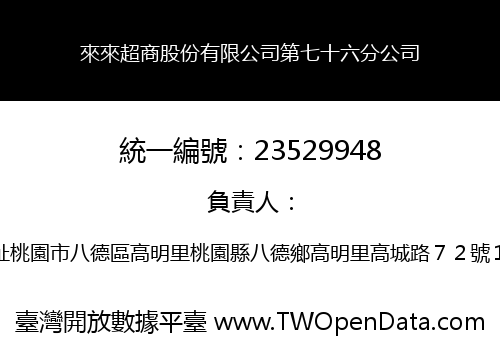 來來超商股份有限公司第七十六分公司