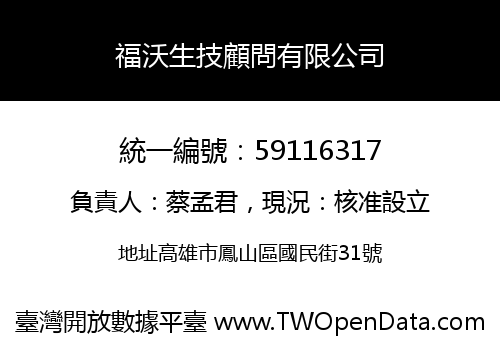 福沃生技顧問有限公司