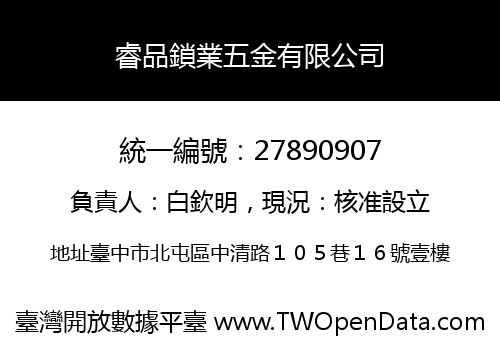 睿品鎖業五金有限公司