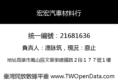宏宏汽車材料行