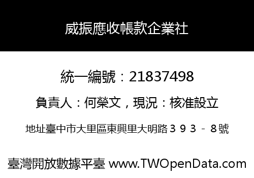 威振應收帳款企業社