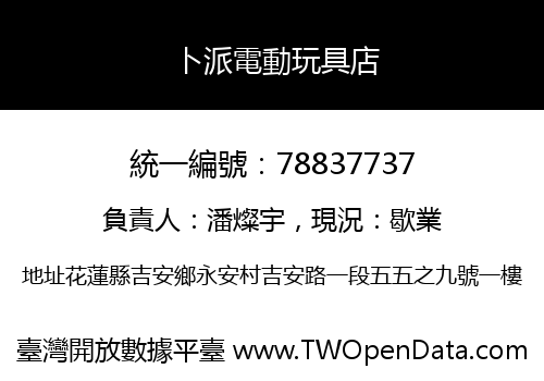 卜派電動玩具店