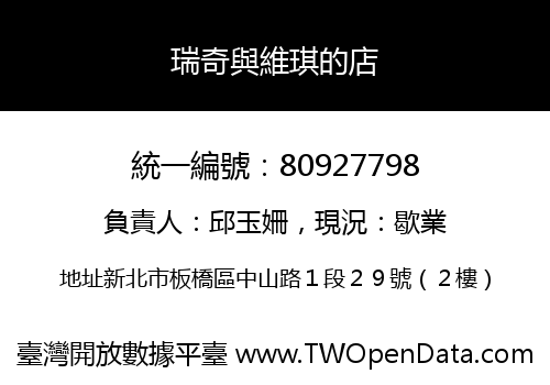瑞奇與維琪的店