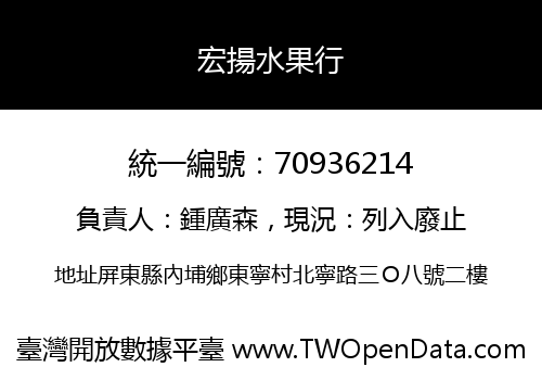 宏揚水果行