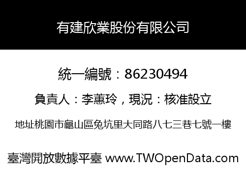 有建欣業股份有限公司