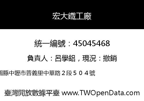 宏大鐵工廠