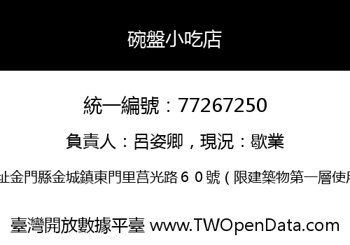 碗盤小吃店
