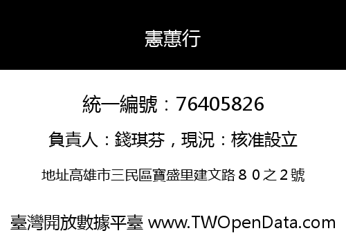 憲蕙行