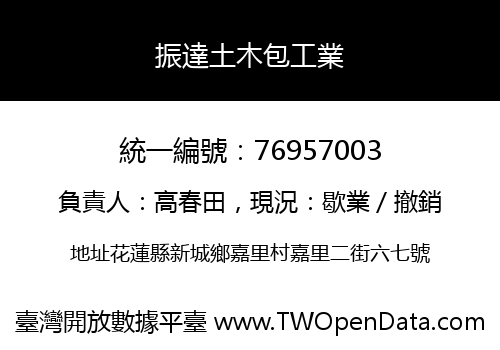 振達土木包工業